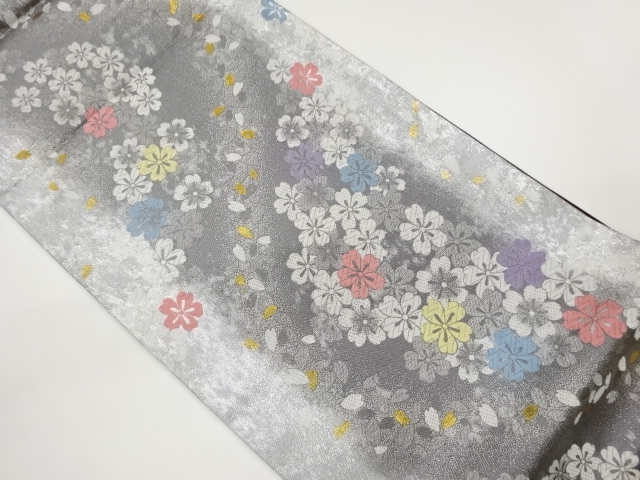 JAPANESE FUKURO OBI / WOVEN SAKURA